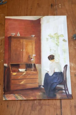 Women Lazybones Art Print Set - Reading Room