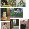 Women Lazybones Art Print Set - Roses
