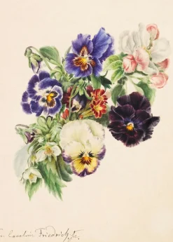 Women Lazybones Art Print Small Bouquet