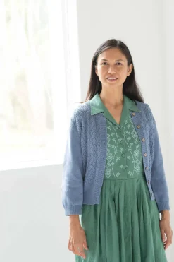 Women Lazybones Ava Cardigan Denim Blue