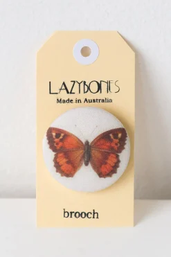 Women Lazybones Butterfly 1839 Brooch
