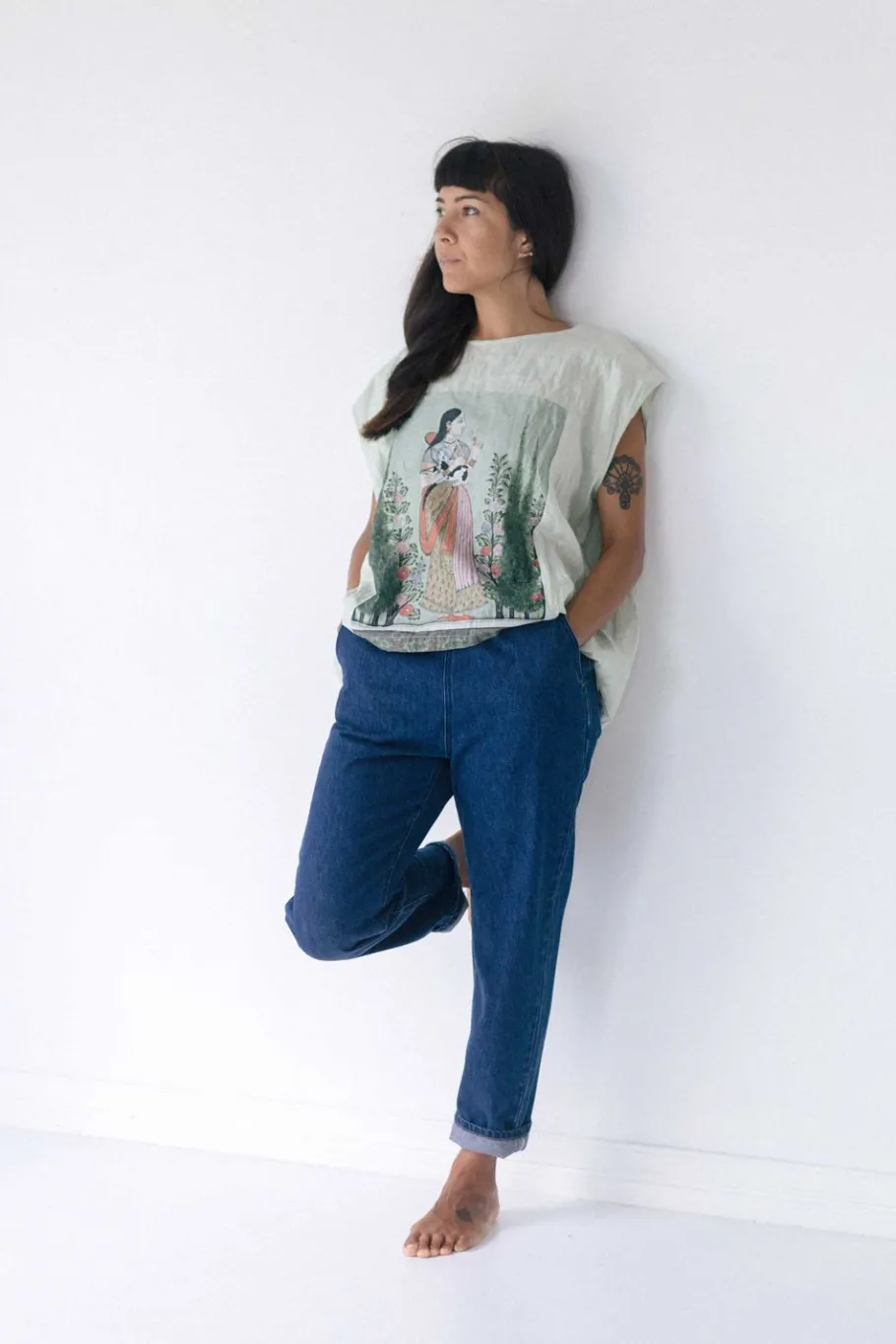 Women Lazybones Celine Pant In Lightweight Denim *Organic Cotton