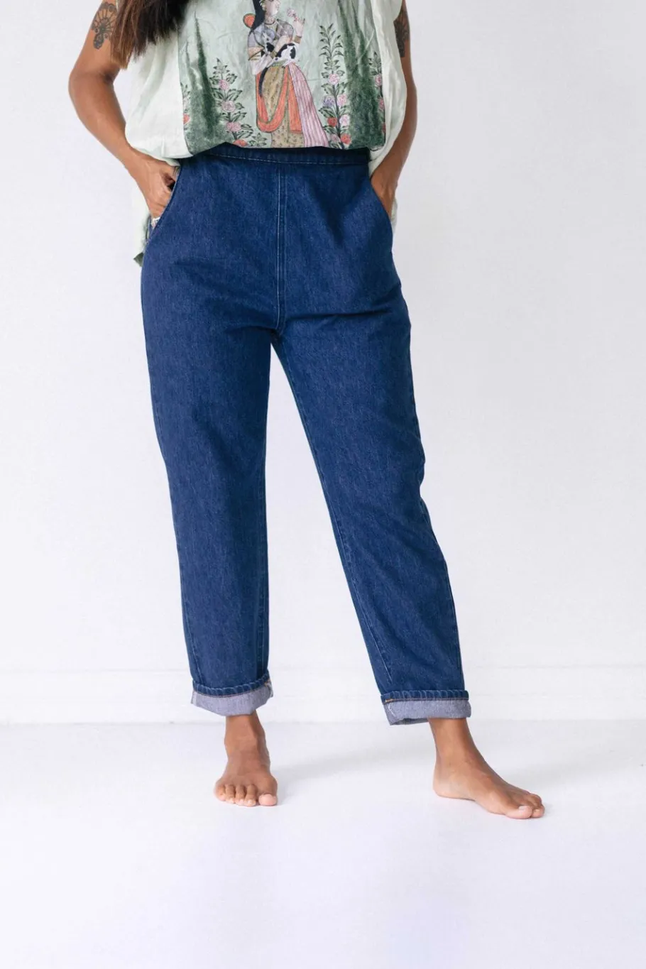Women Lazybones Celine Pant In Lightweight Denim *Organic Cotton