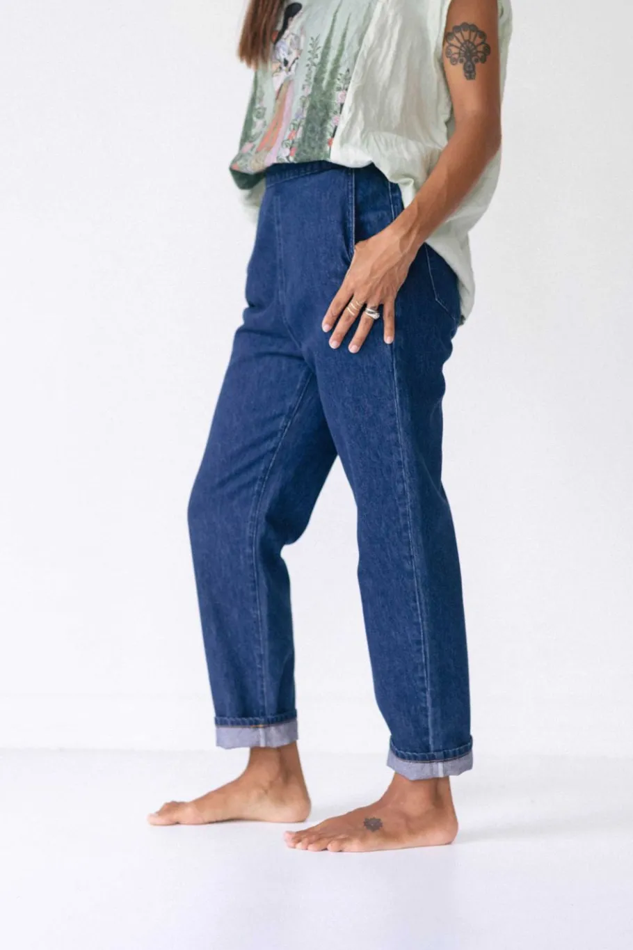 Women Lazybones Celine Pant In Lightweight Denim *Organic Cotton