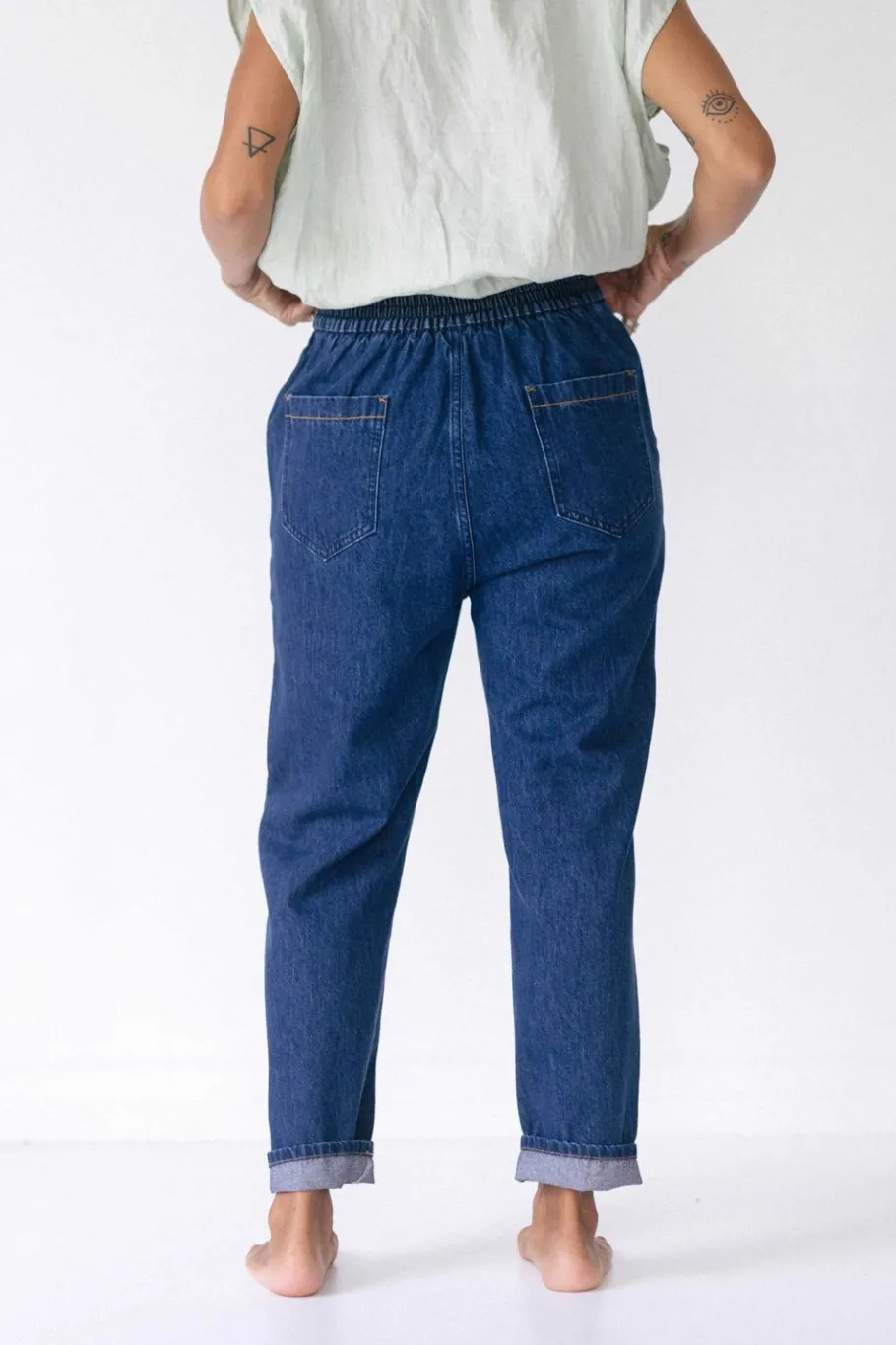 Women Lazybones Celine Pant In Lightweight Denim *Organic Cotton