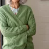 Women Lazybones Charli Cardigan Cottage Green *Organic Cotton