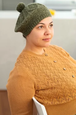 Women Lazybones Farragh Beret Green