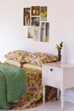 Women Lazybones Garden Quilt In Grass/Grey *Organic Cotton