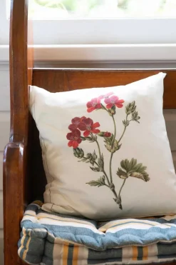 Women Lazybones Geranium Cushion Cover *Organic Cotton