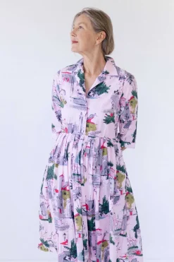 Women Lazybones Gianna Dress In Sorrento *Organic Cotton