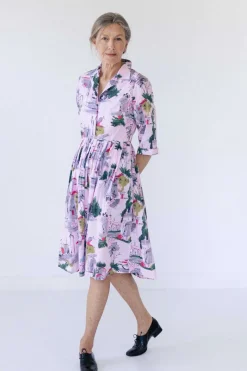 Women Lazybones Gianna Dress In Sorrento *Organic Cotton