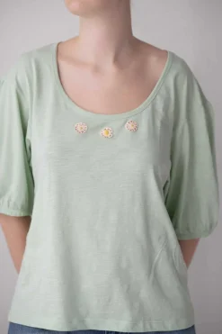 Women Lazybones Globo Tee Mint