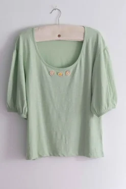 Women Lazybones Globo Tee Mint