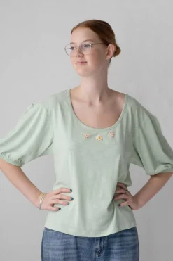 Women Lazybones Globo Tee Mint