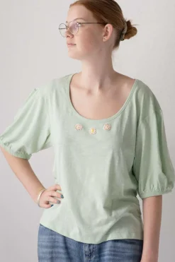 Women Lazybones Globo Tee Mint