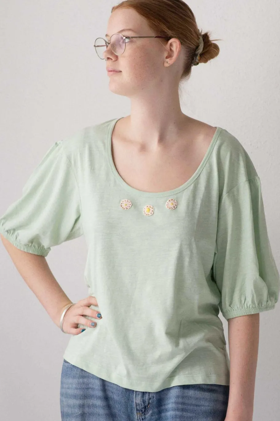 Women Lazybones Globo Tee Mint