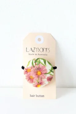 Women Lazybones Hair Button Aster
