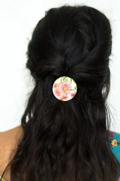 Women Lazybones Hair Button Aster