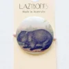 Women Lazybones Hair Button Wombat