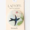 Women Lazybones Hummingbird Brooch
