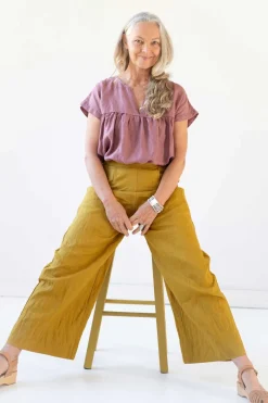 Women Lazybones Julia Top Woodrose