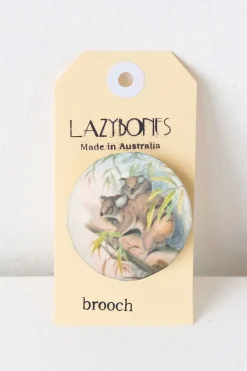 Women Lazybones Koala Brooch