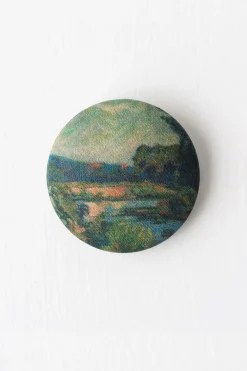Women Lazybones Landscape Brooch