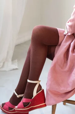 Women Lazybones Luxe Cacao Wool Tights