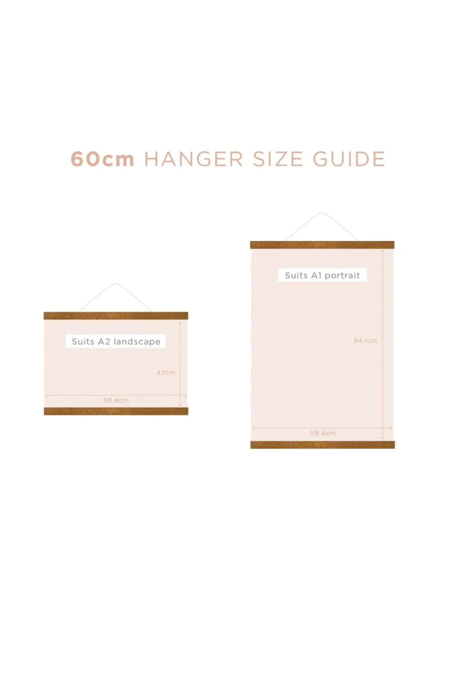 Women Lazybones Magnetic Print Hanger 60Cm