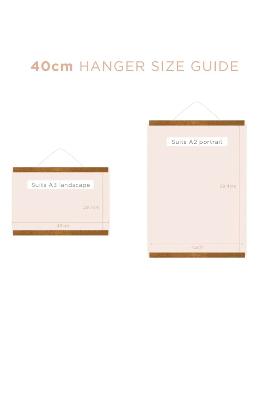 Women Lazybones Magnetic Print Hanger 40Cm