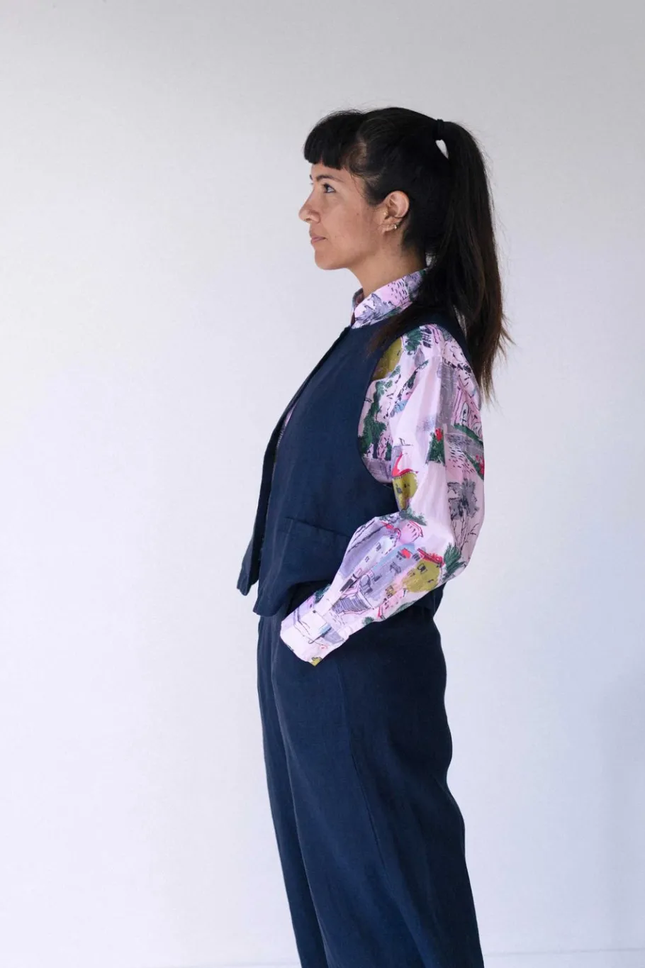 Women Lazybones Marlo Vest In Dark Navy