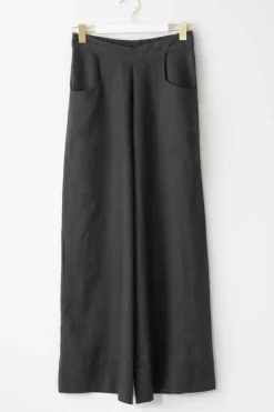 Women Lazybones Ollie Linen Pant Carbon