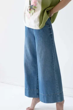 Women Lazybones Ollie Pant In Denim *Organic Cotton