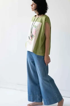 Women Lazybones Ollie Pant In Denim *Organic Cotton