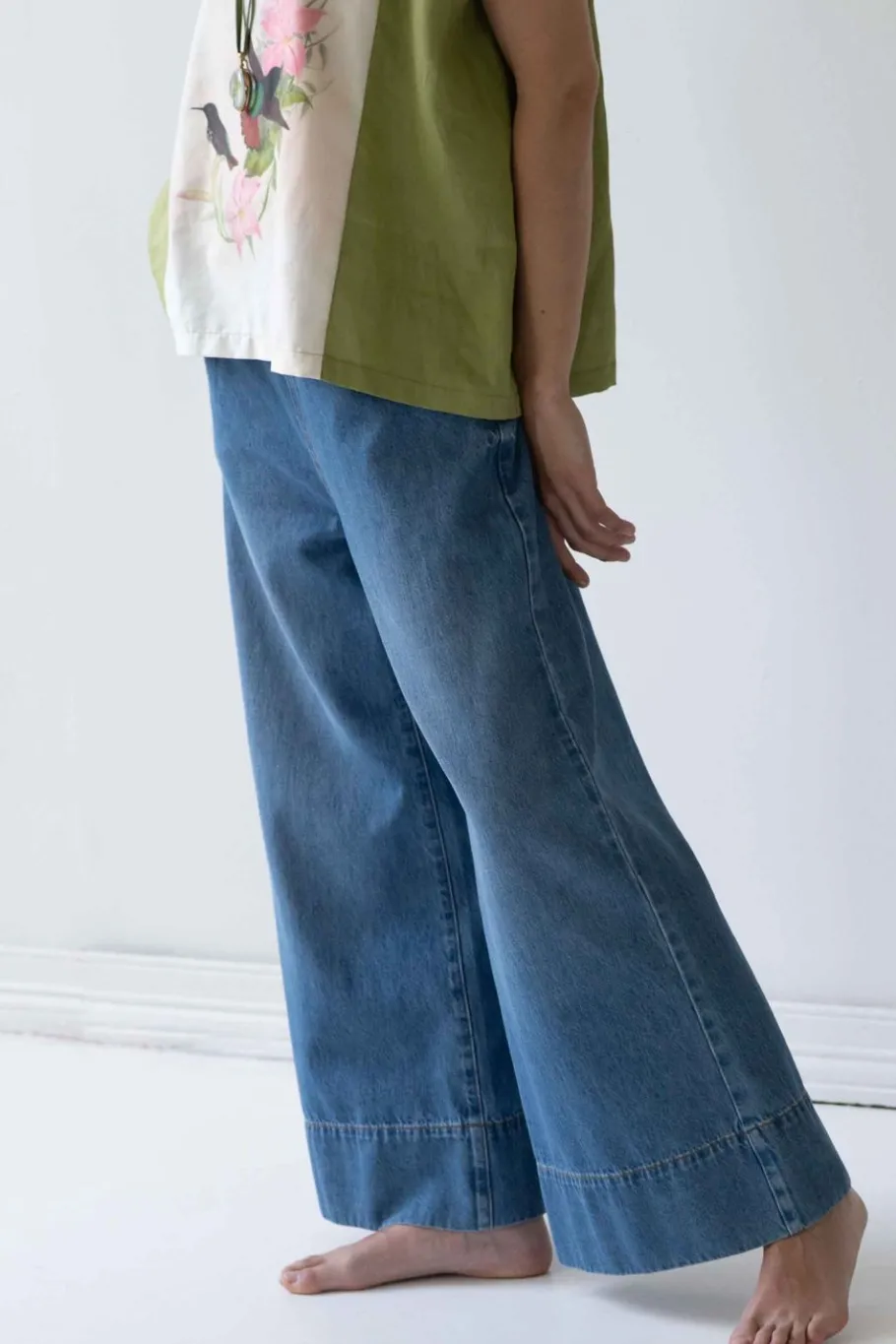 Women Lazybones Ollie Pant In Denim *Organic Cotton
