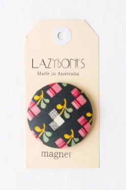 Women Lazybones Painted Floral Magnet