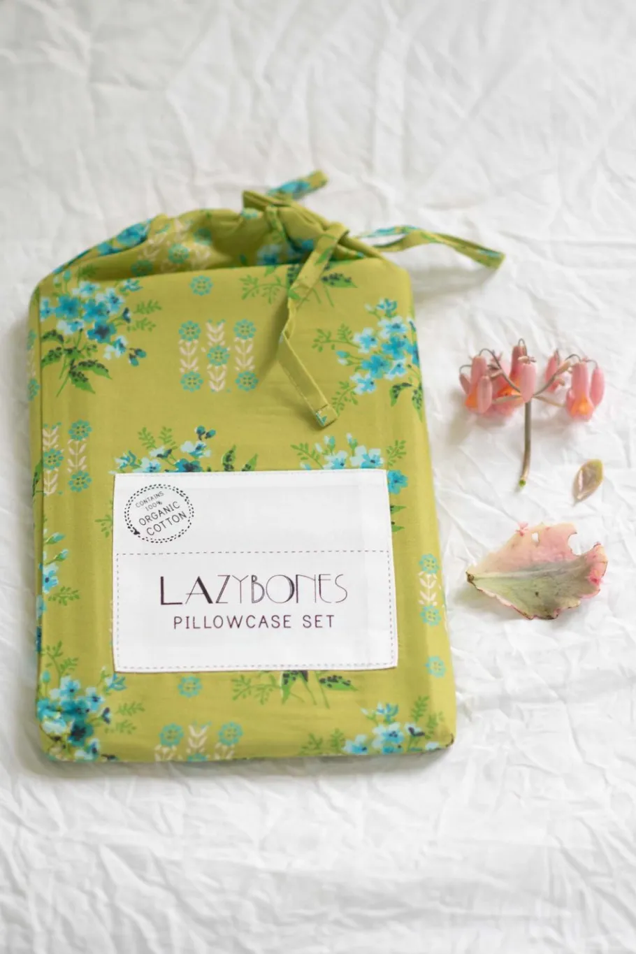 Women Lazybones Pillowcase Set In Avonlea Moss *Organic Cotton