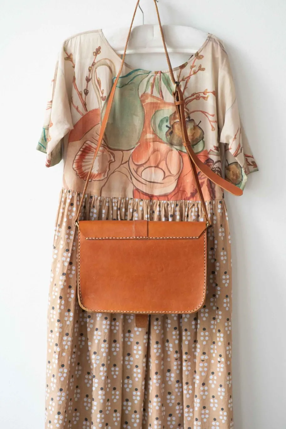 Women Lazybones Rising Sun Leather Satchel