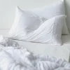 Women Lazybones Rosette Pillowcase Set In White *Organic Cotton