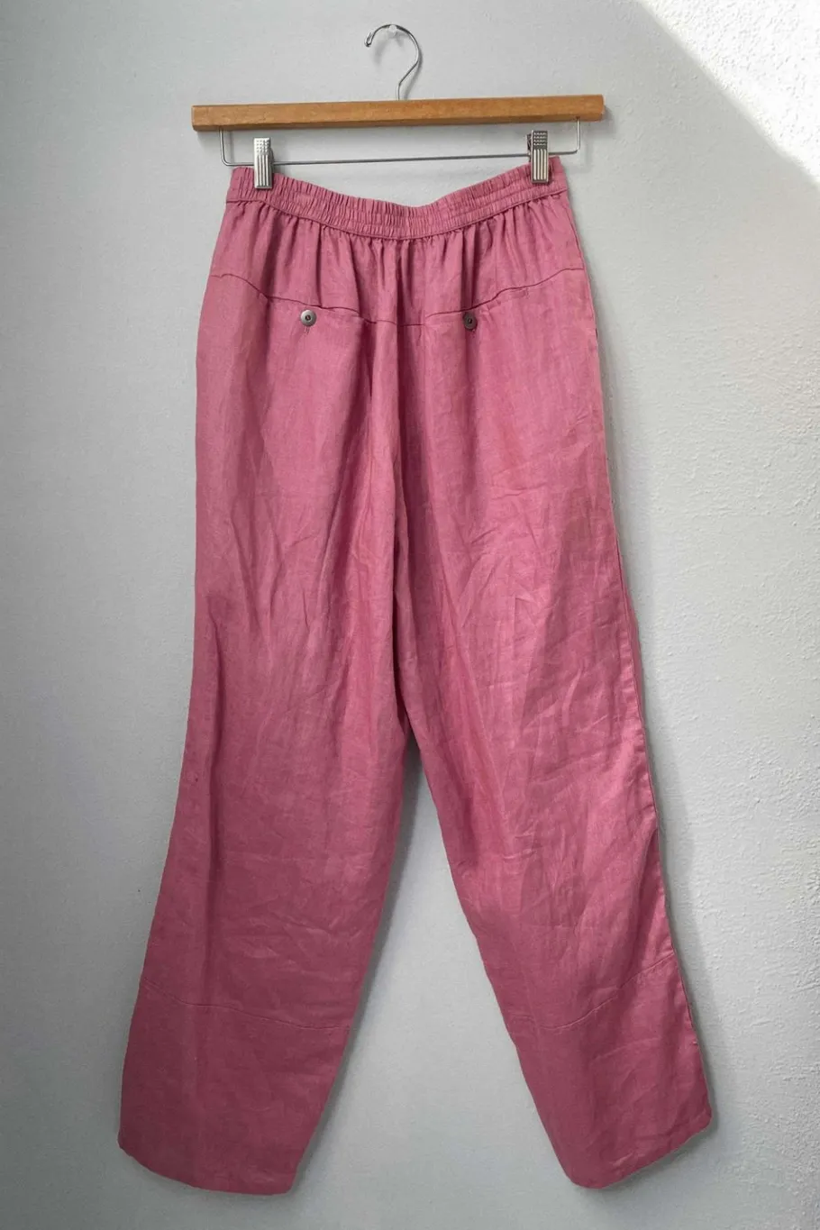 Women Lazybones Sara Linen Pant In Rose