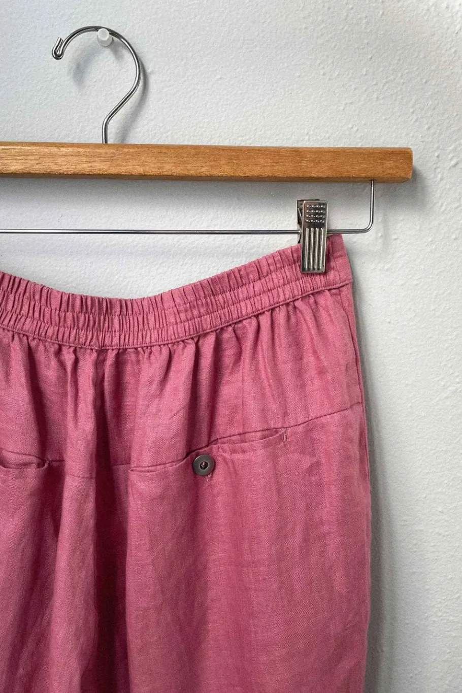 Women Lazybones Sara Linen Pant In Rose
