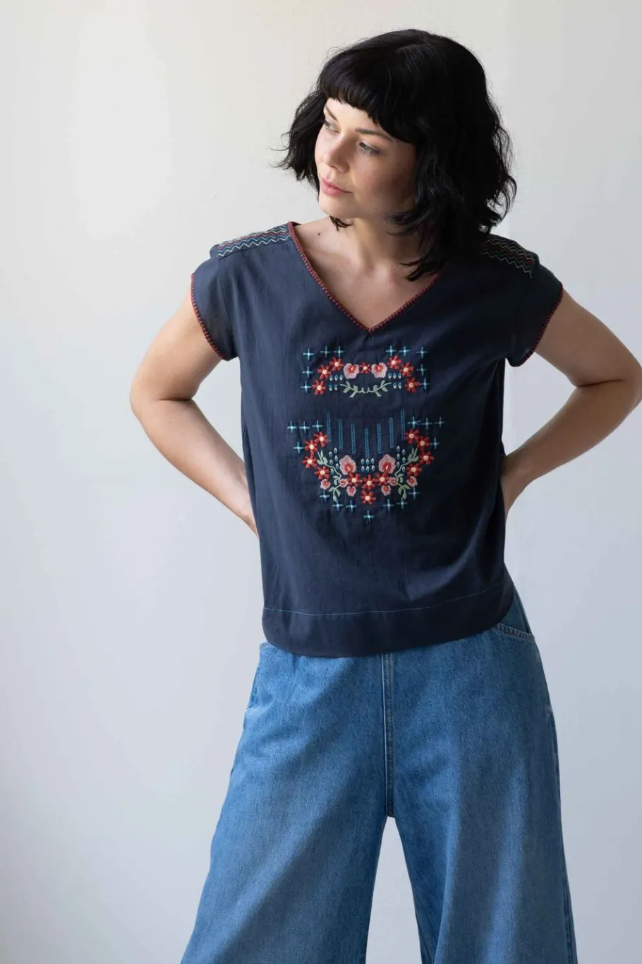 Women Lazybones Sarah Top Parisian Blue
