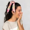 Women Lazybones Scrunchie With Scarf In Peony