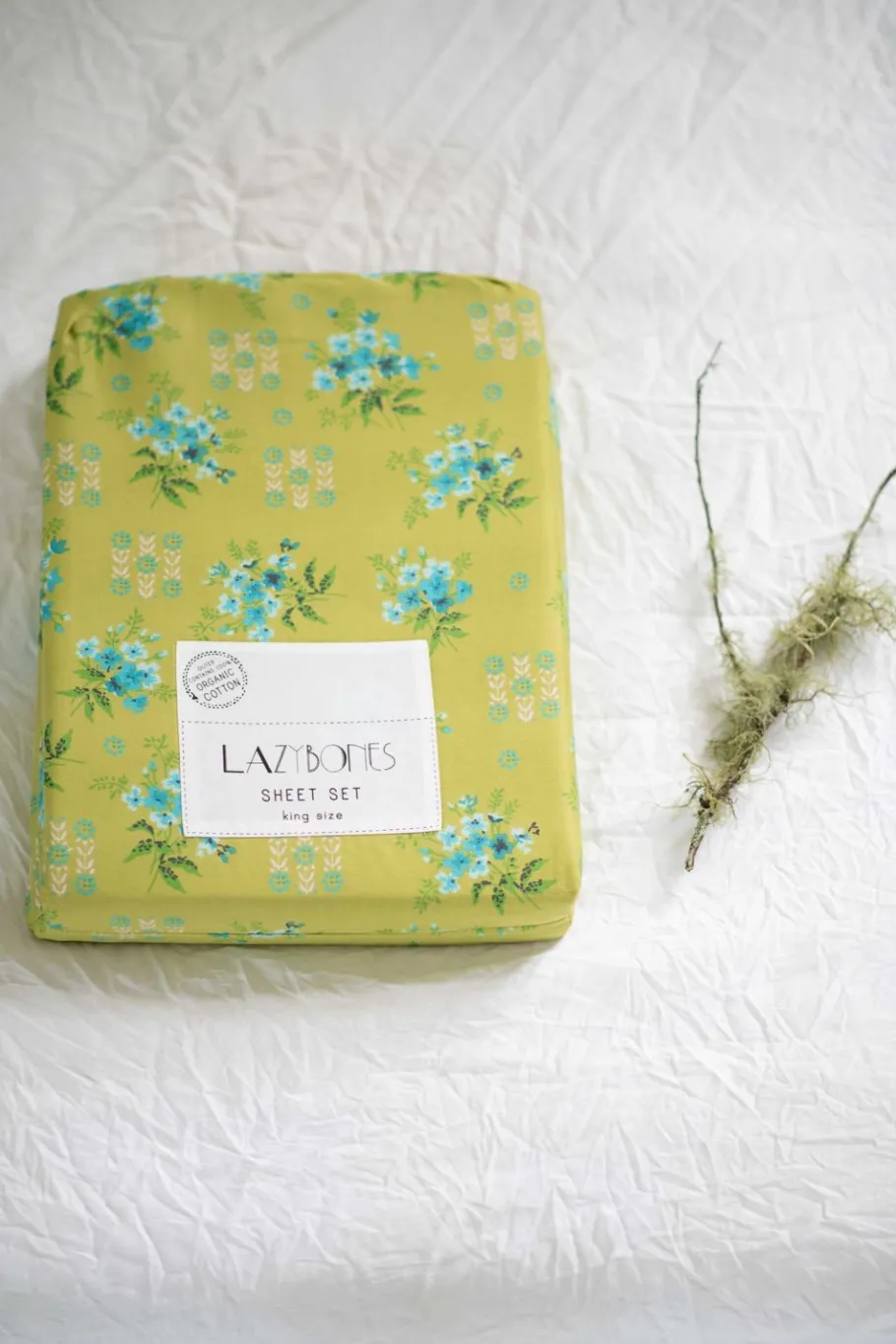 Women Lazybones Sheet Set In Avonlea Moss *Organic Cotton