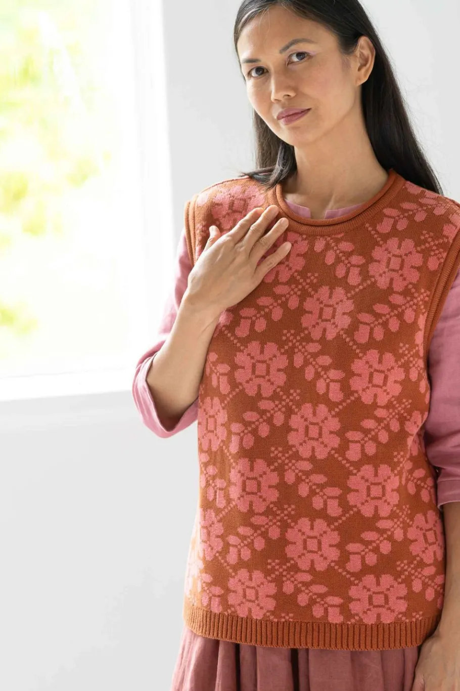 Women Lazybones Valerie Vest Floral *Organic Cotton